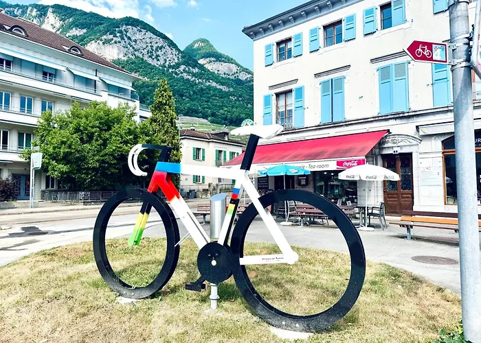 Historic House Aigle - Lake & Alps - Garden & Bbq Apartment *